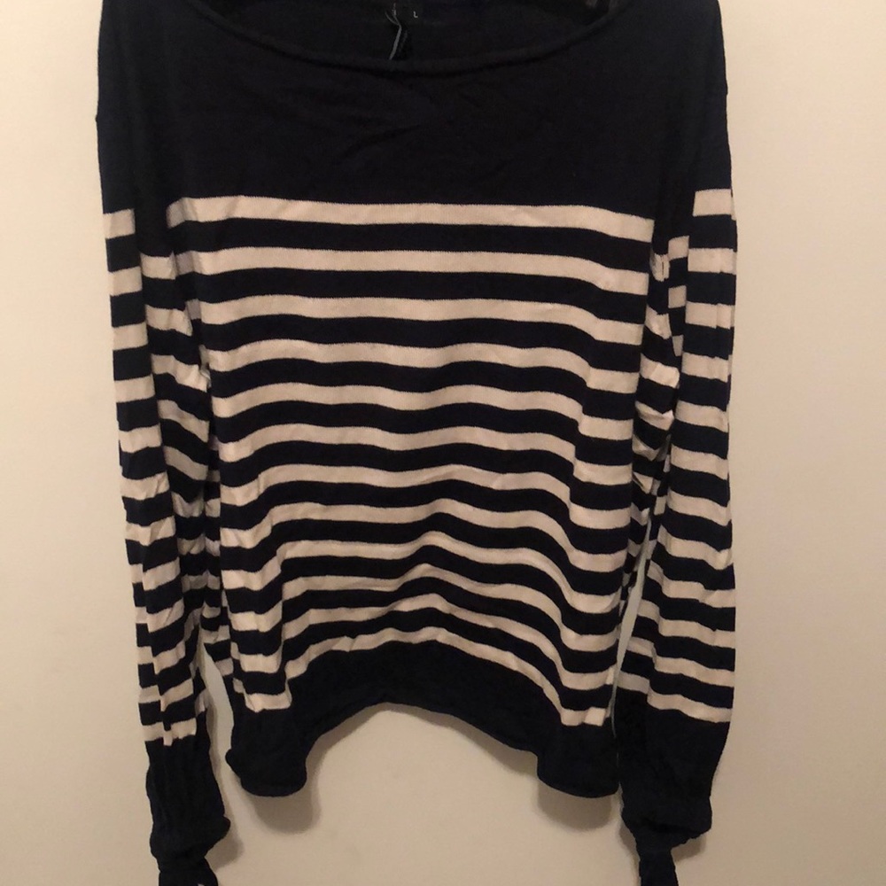 Navy striped sweater